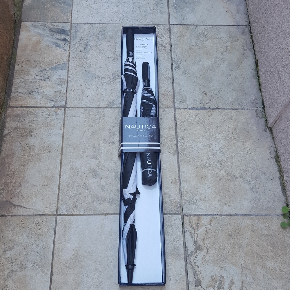 🎁NAUTICA umbrella 2 piece set gift 🎁 wrapped LAST ONE !